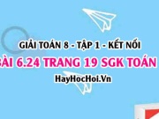 Bài 6.24 trang 19 Toán 8 Tập 2 Kết nối tri thức: Cách quy đồng mẫu số